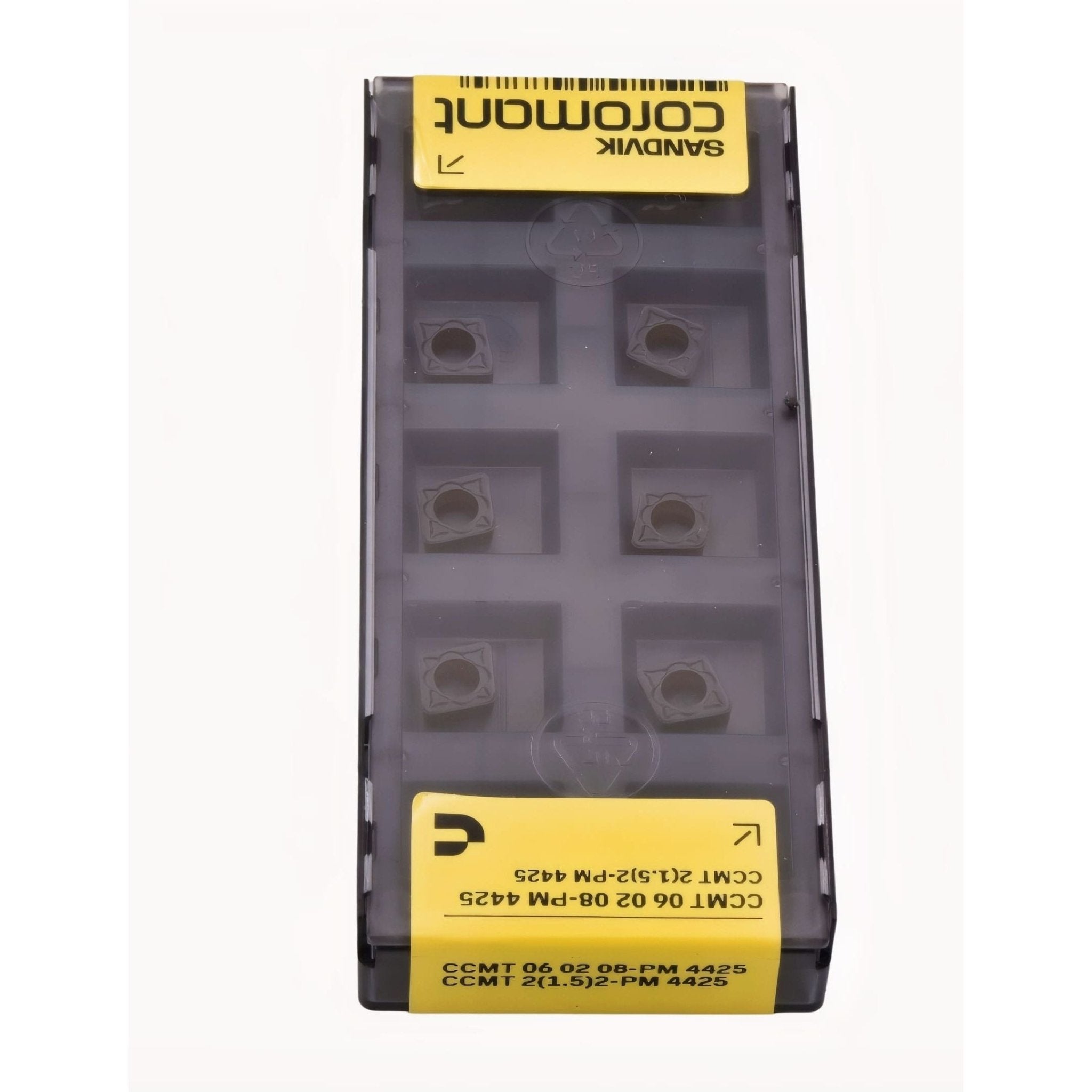 10pc Sandvik Coromant CCMT 06 02 08-PM 4425 Turning Insert (Suitable for Steel, Medium Chipbreaker) - Twin Eagle Imports
