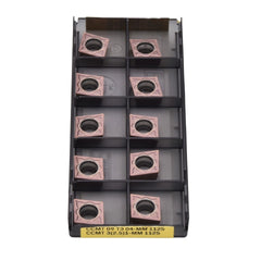 10pc Sandvik Coromant CCMT 09 T3 04-MM 1125 Turning Insert (Suitable for Stainless Steel, Medium Chipbreaker) - Twin Eagle Imports