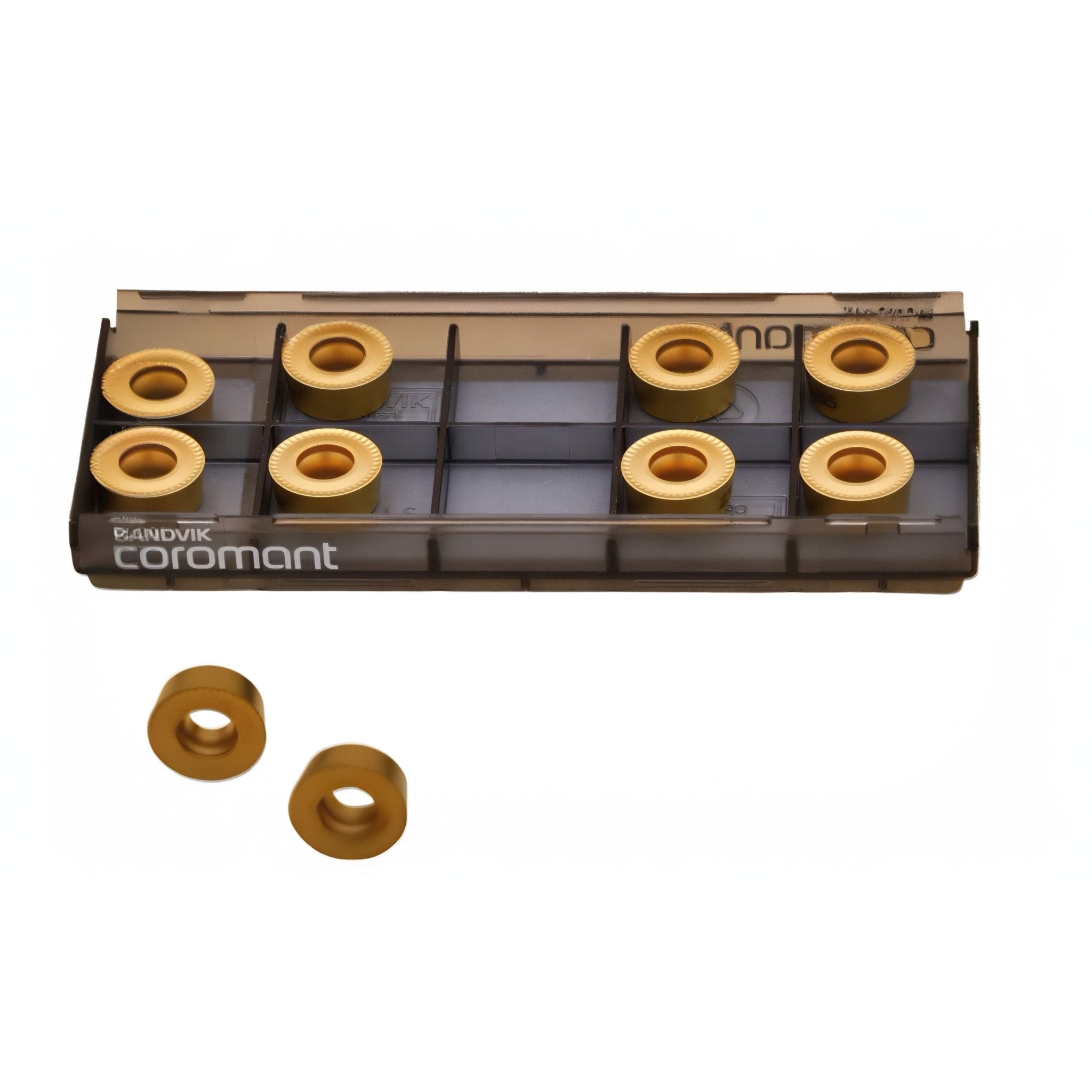 10pc Sandvik Coromant RCMT 12 04 M0 235 Indexable Turning Insert – Round - Twin Eagle Imports