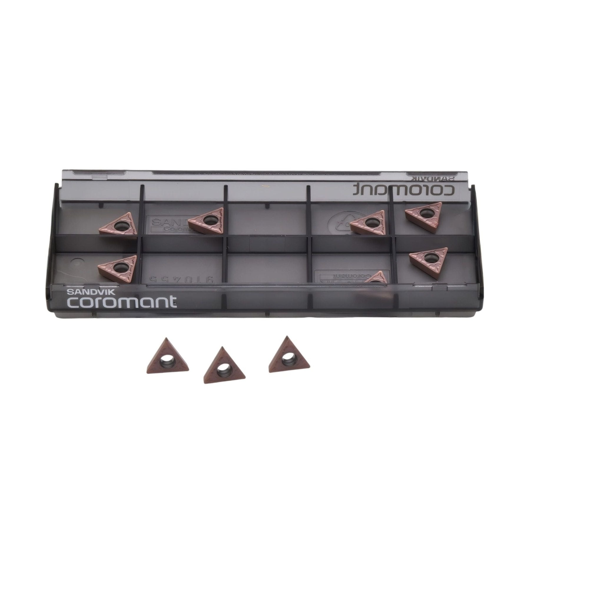10pc Sandvik Coromant TCMT 09 02 04-MM 1125 Turning Insert (Suitable for Stainless Steel, Medium Chipbreaker) - Twin Eagle Imports