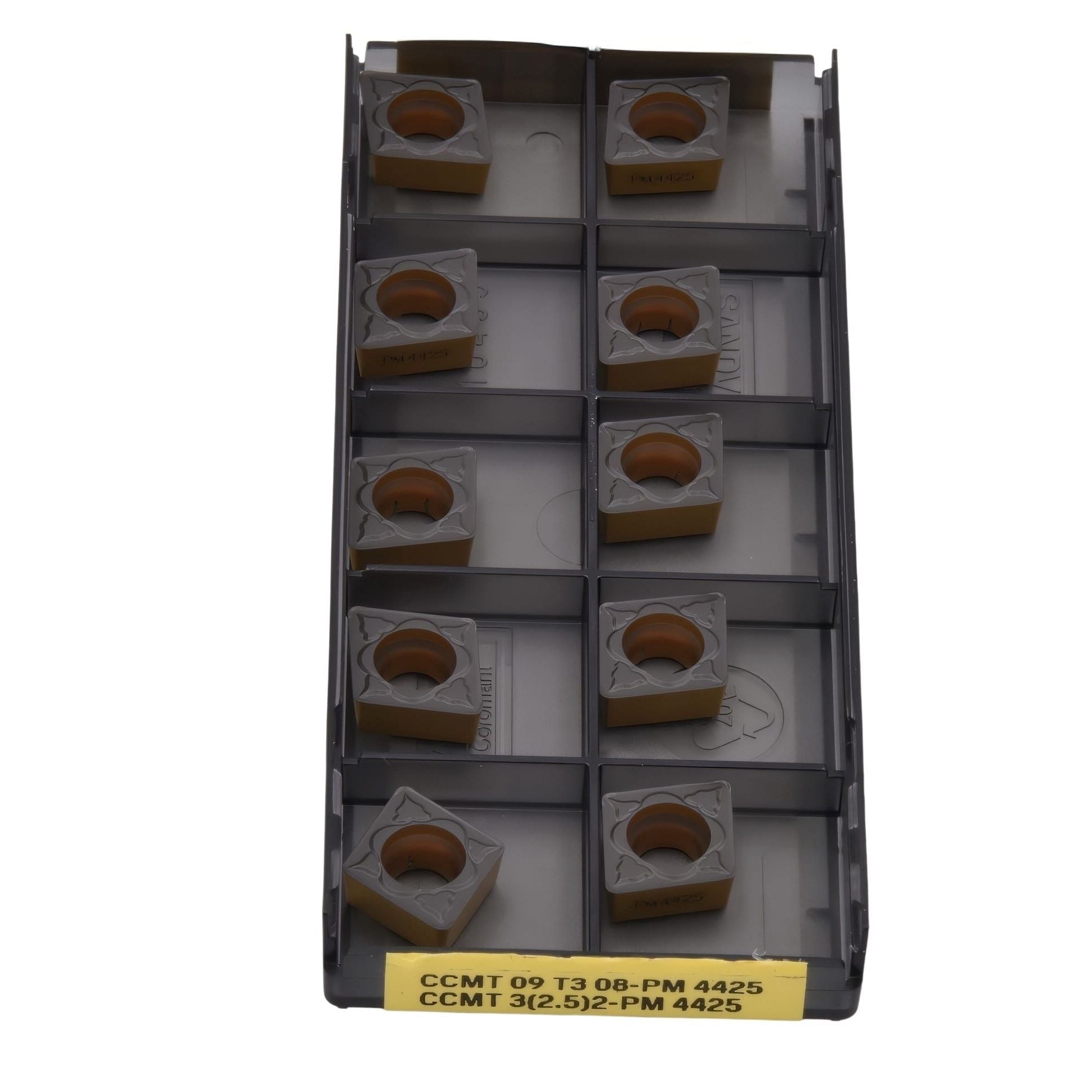 10pc Sandvik Medium Chipbreaker - Steel / Cast Iron Grade Insert - CCMT 09 T3 08-PM 4425 - Twin Eagle Imports
