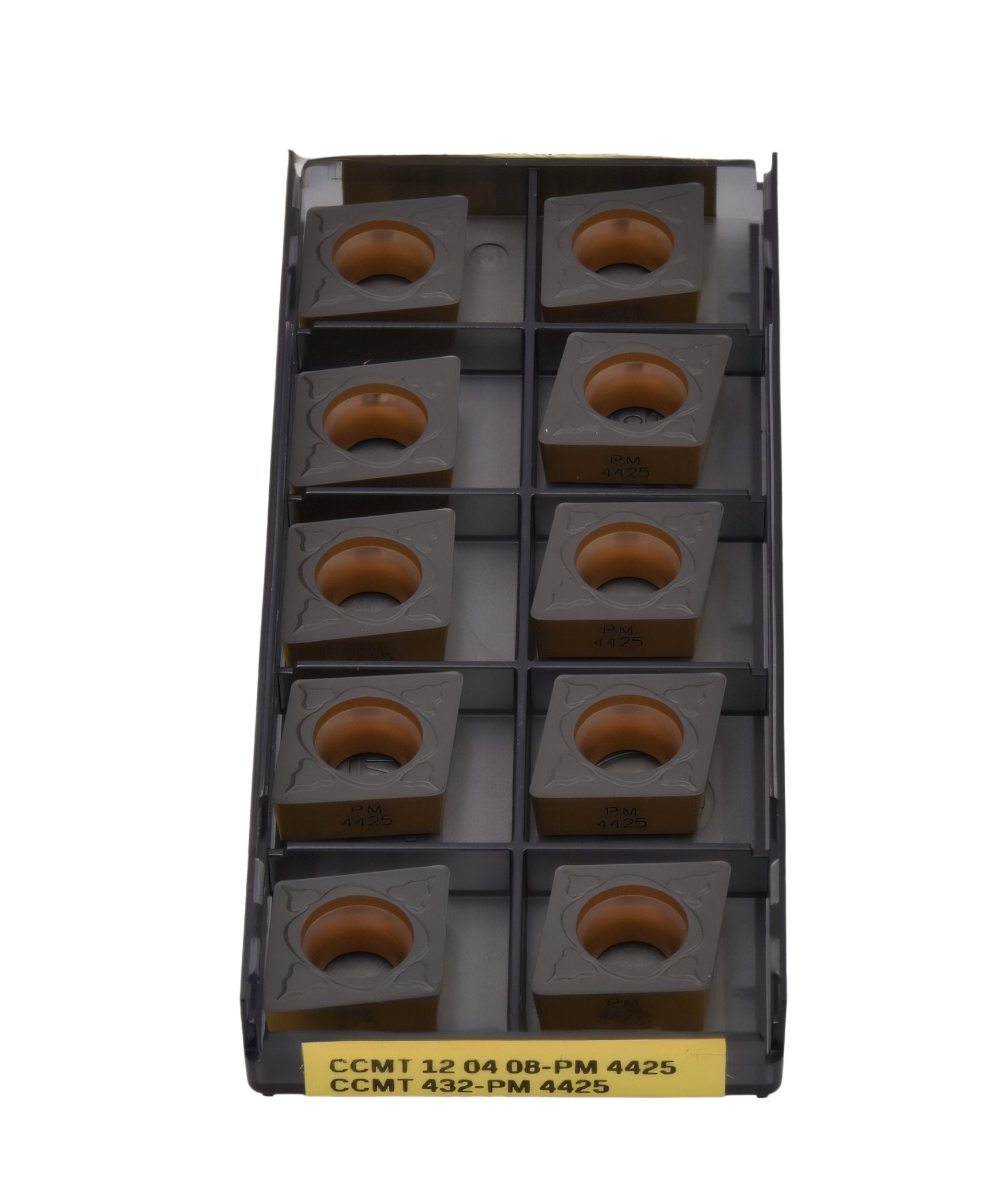 10pc Sandvik Medium Chipbreaker - Steel / Cast Iron Grade Insert - CCMT 12 04 08-PM 4425 - Twin Eagle Imports