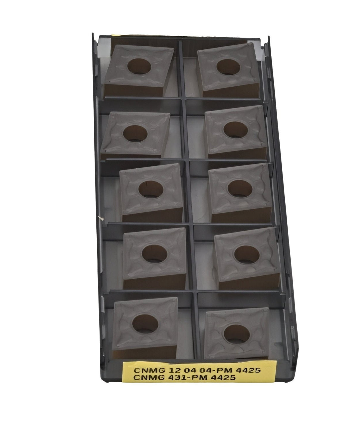 10pc Sandvik Medium Chipbreaker - Steel / Cast Iron Grade Insert - CNMG 12 04 04-PM 4425 - Twin Eagle Imports