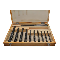 11 Piece Adjustable Hand Reamer Set 12.0-38.75mm in Wooden Storage Box - Twin Eagle Imports