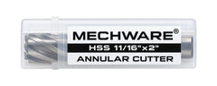 11/16" x 2" D.O.C HSS Weldon Shank Annular Cutter - Twin Eagle Imports