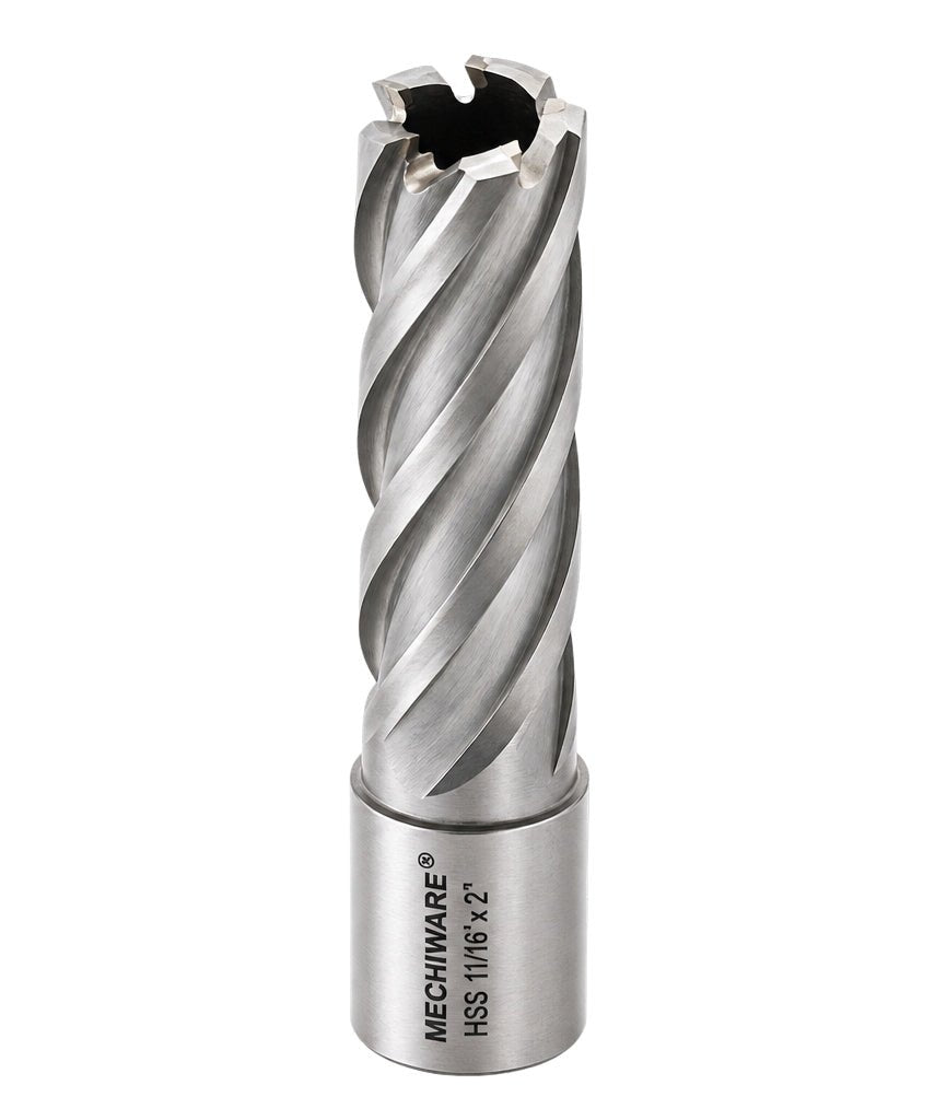 11/16" x 2" D.O.C HSS Weldon Shank Annular Cutter - Twin Eagle Imports