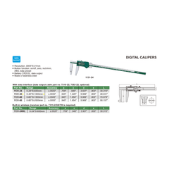 Insize Digital Caliper 0-1000mm/0-40" Range Series 1131-40