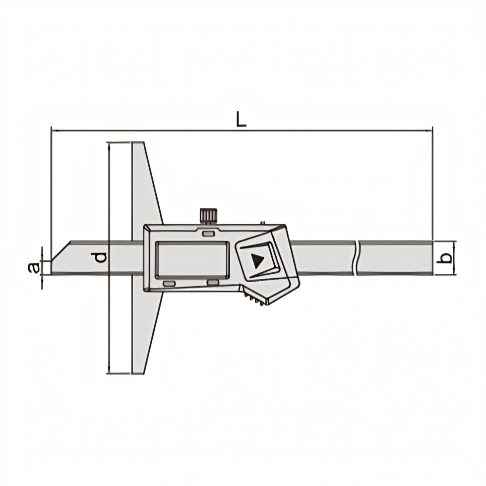 Insize Digital Depth Gauge 0-300mm/0-12" Range Series 1141-300A