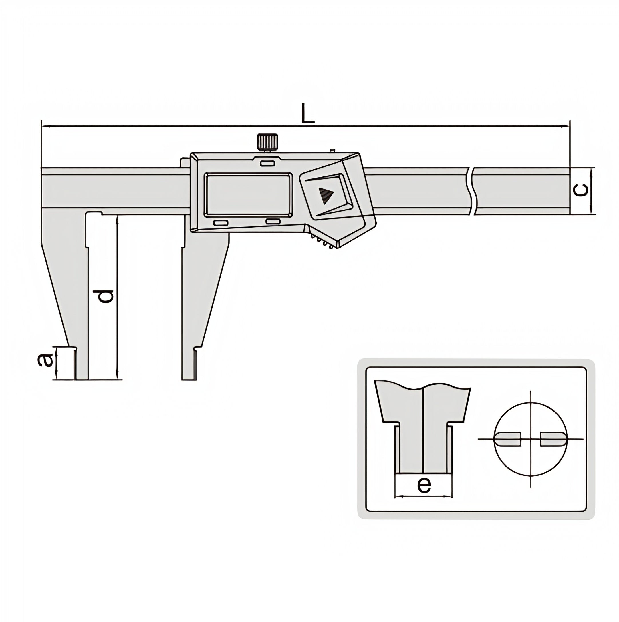 Insize Digital Caliper 0-200mm/0-8" Range Series 1170-200