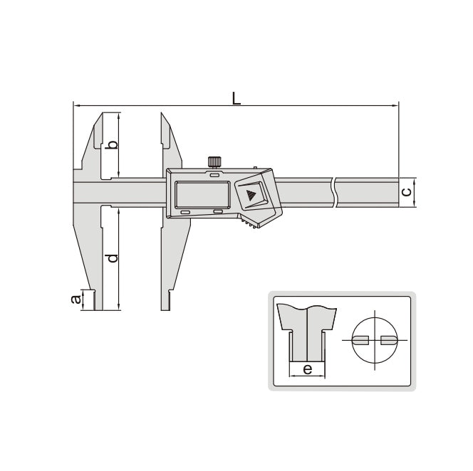 Insize Digital Caliper 0-300mm/0-12" Range Series 1171-300