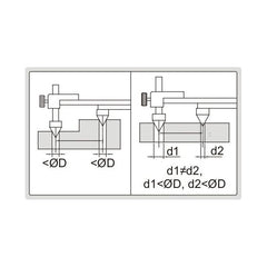 Insize Digital Back-Jaw Caliper 10-200mm/0.4-8" Range Series 1177-200