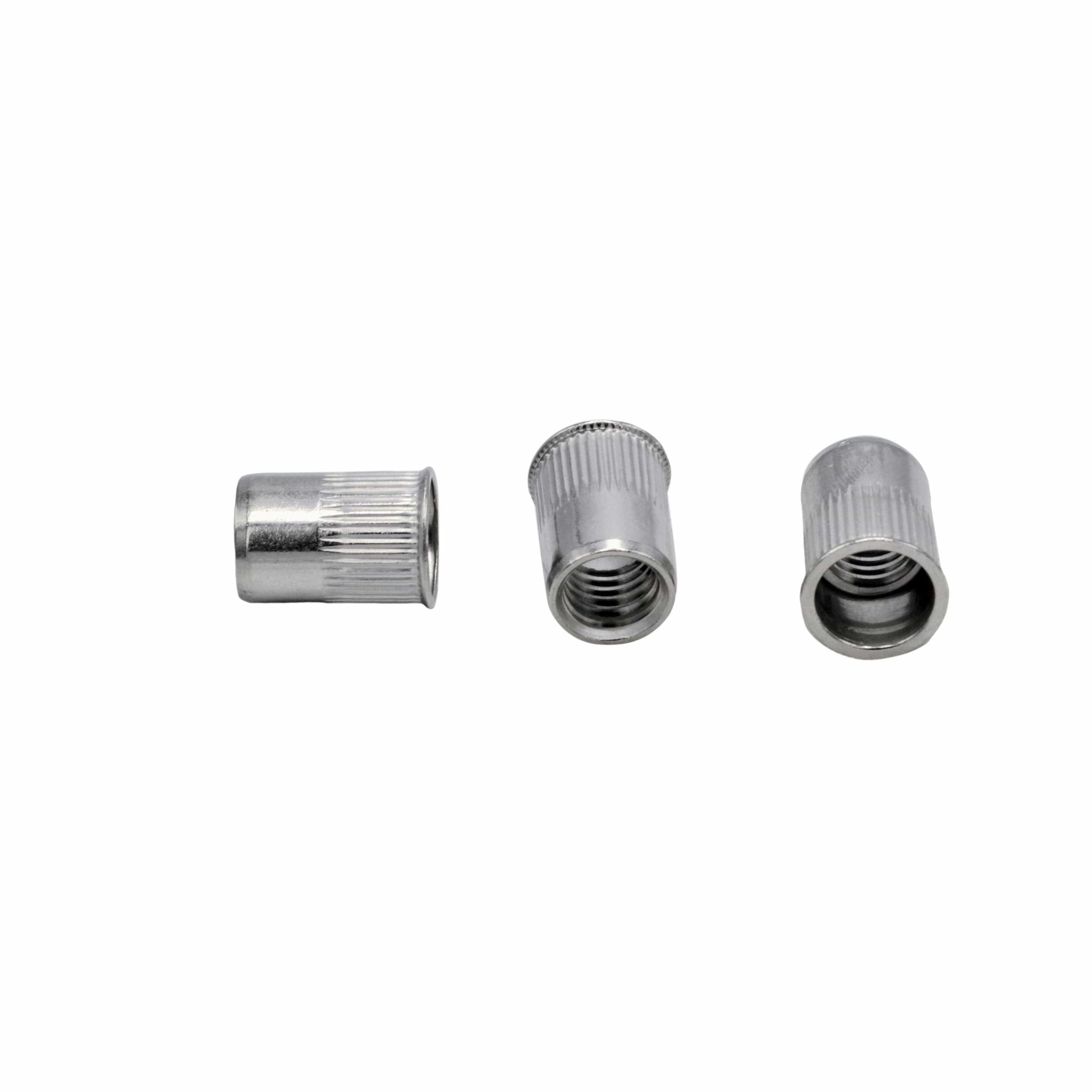 120pc Assorted Small Flange Stainless Steel Nutsert Grab Kit - M3 to M10 - Twin Eagle Imports