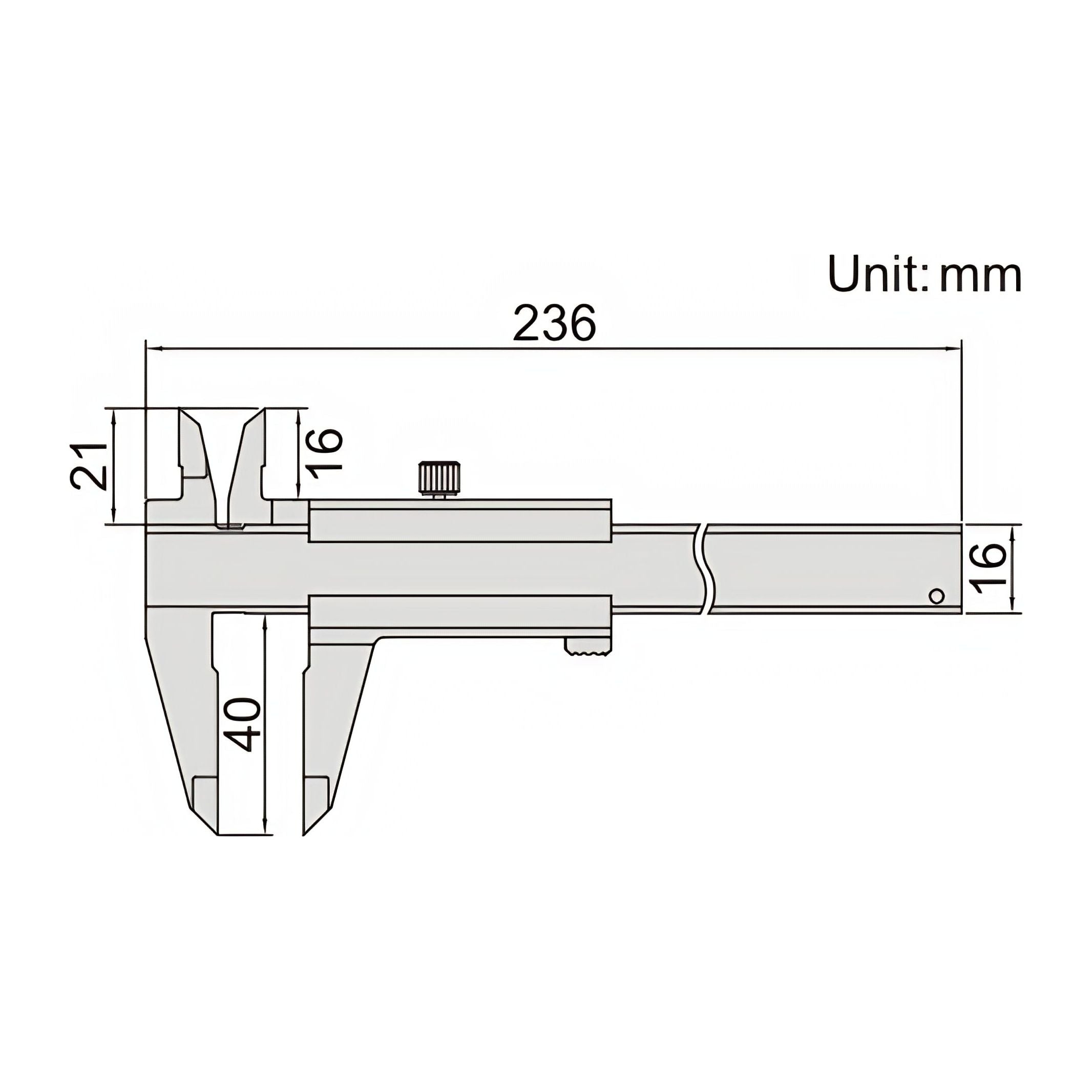 Insize Anti Magnetic Vernier Caliper 0-150mm Range Series 1224-150A