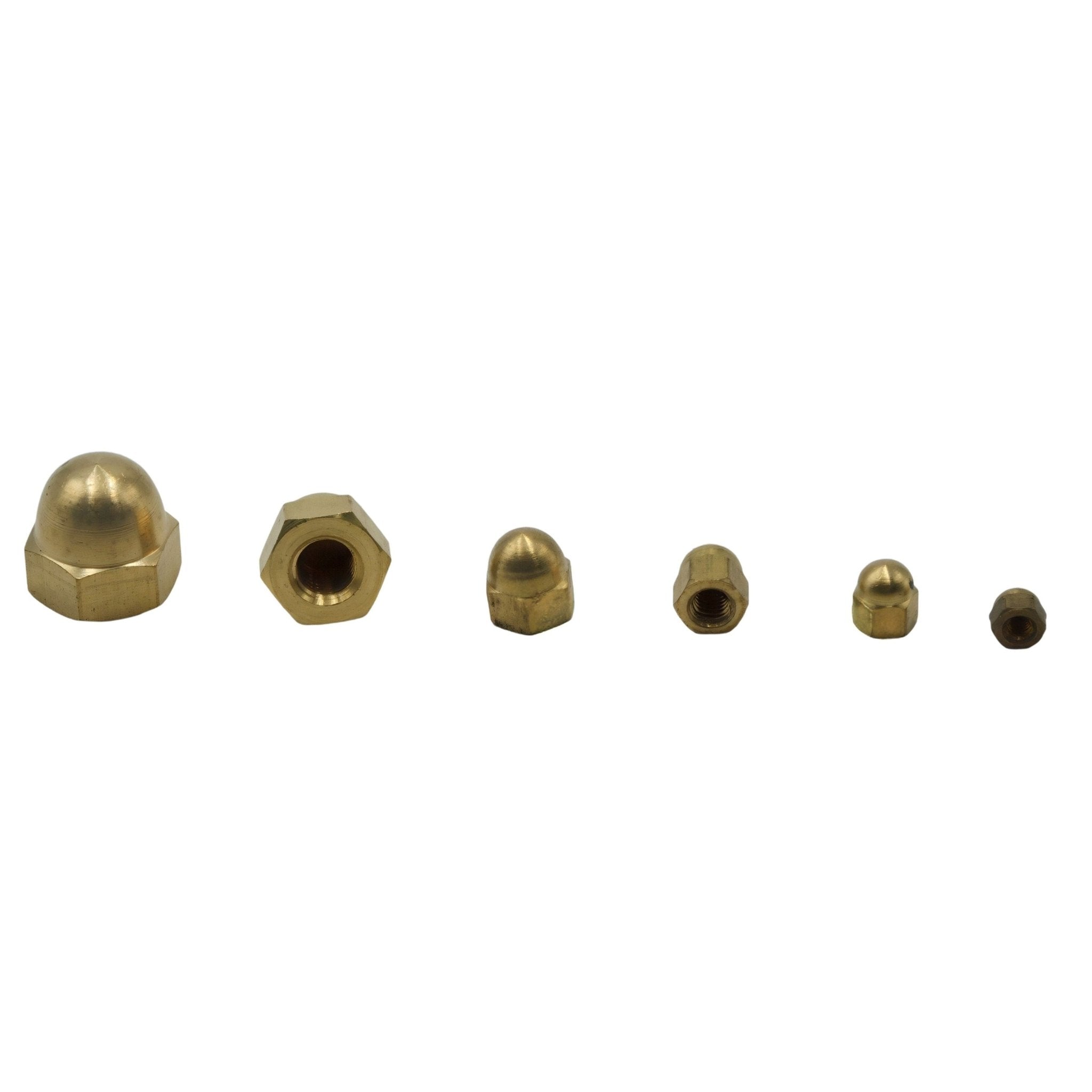 122pc Brass Hex Dome Nuts Grab Kit - Twin Eagle Imports