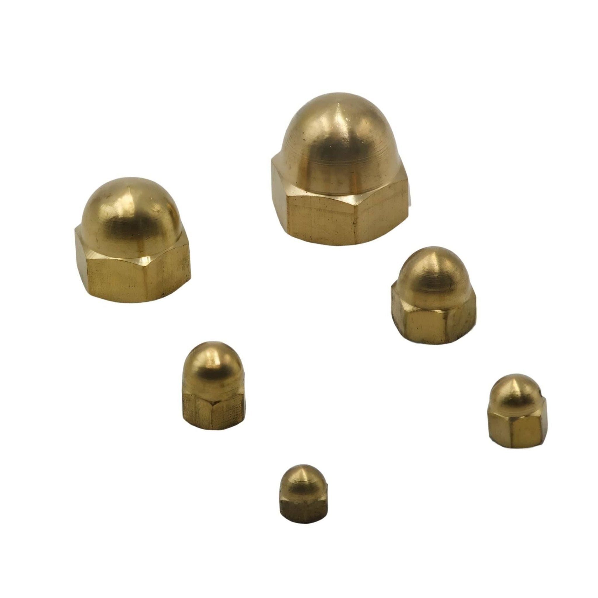 122pc Brass Hex Dome Nuts Grab Kit - Twin Eagle Imports