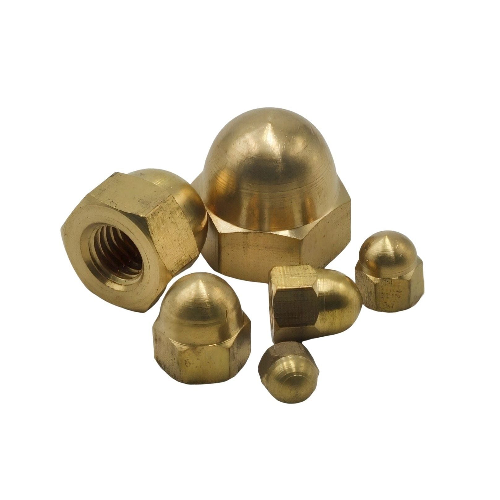 122pc Brass Hex Dome Nuts Grab Kit - Twin Eagle Imports