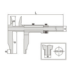 Insize Vernier Caliper 1000mm Range Series 1236-1024