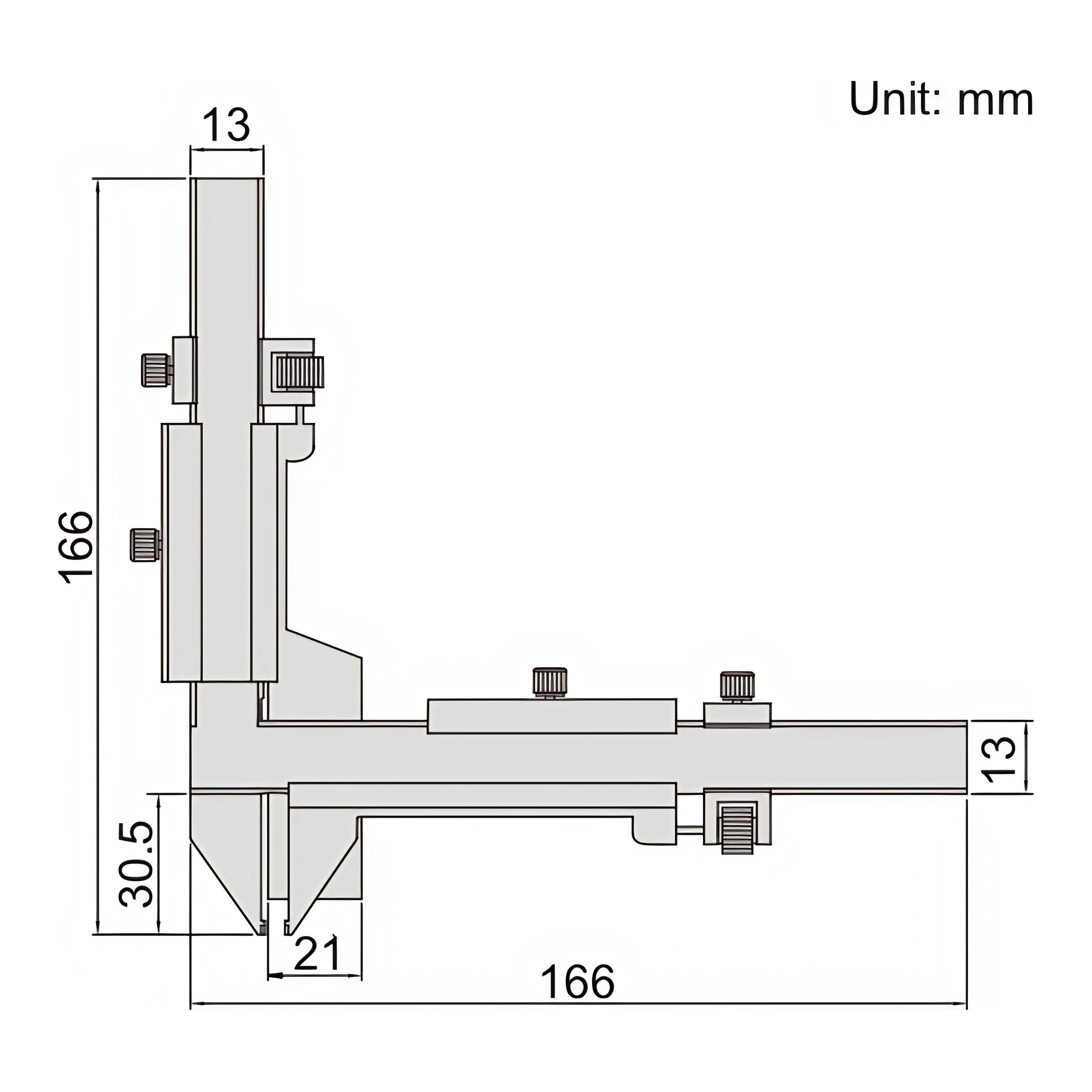 Insize Gear Tooth Vernier Caliper Range Series 1281-M26A