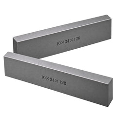 12 pairs Parallel Steel Gauge Block Set Ground Steel 24 plates 120mm Long