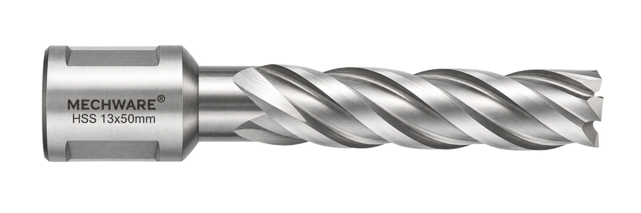 13 x 50mm D.O.C HSS Weldon Shank Annular Cutter - Twin Eagle Imports