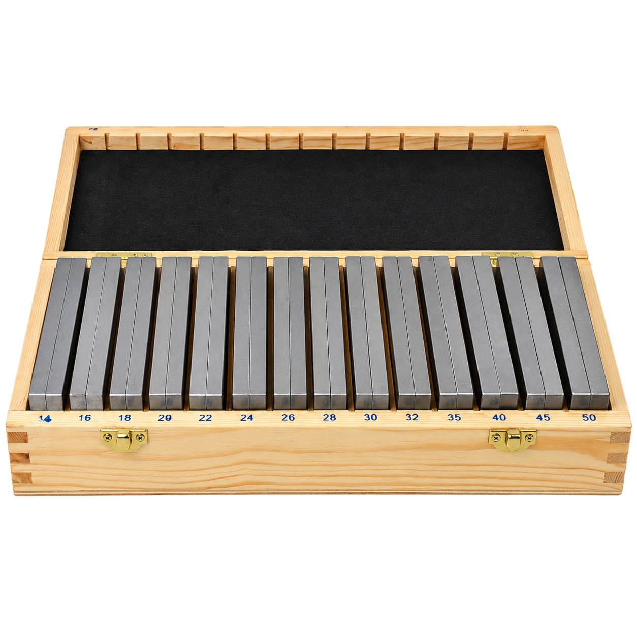 14 Pairs Parallel Steel Gauge Block Set 28 Piece 10mm Thick 150mm Length - Twin Eagle Imports