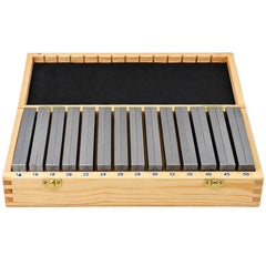 14 Pairs Parallel Steel Gauge Block Set 28 Piece 10mm Thick 150mm Length - Twin Eagle Imports