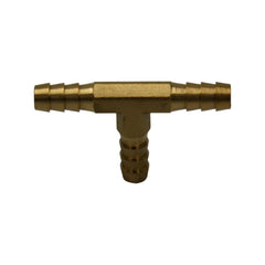 1/4" Three Way Brass Hose Barb Tee H8 - Twin Eagle Imports