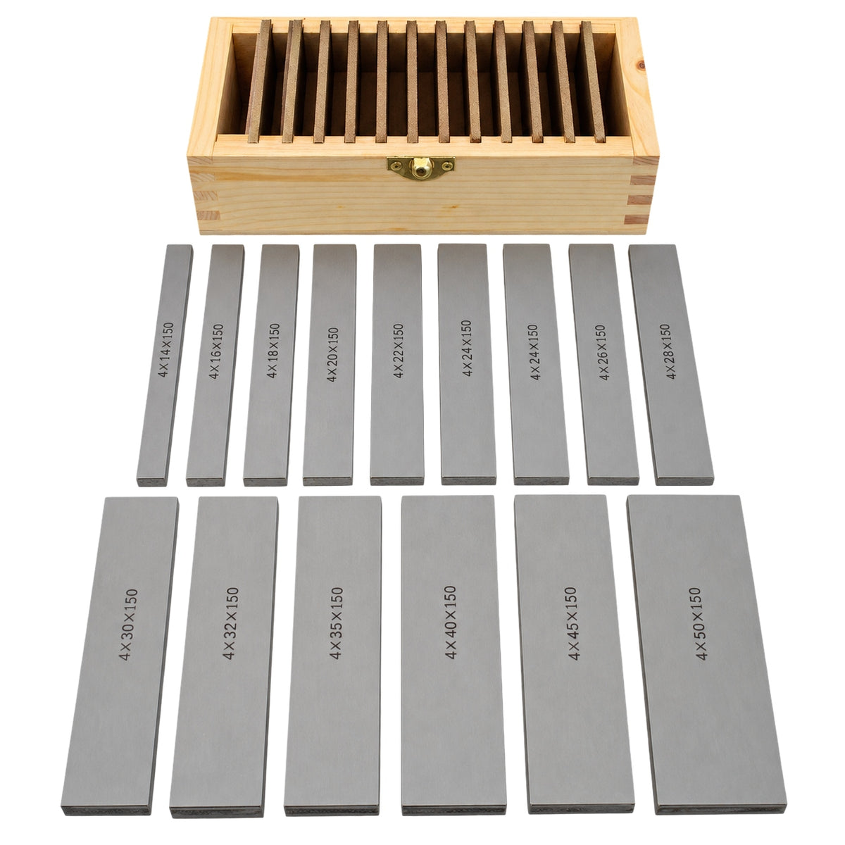 14 Pairs Parallel Steel Gauge Block Set 28 Piece 4mm Thick