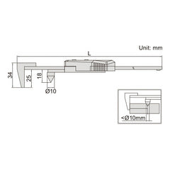 Insize Digital Back-Jaw Edge to Center Caliper Range Series 1524-200