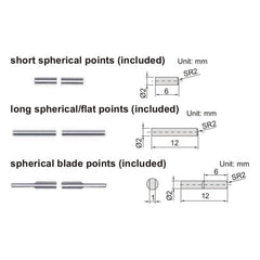 Insize Interchangeable Point Digital Caliper Range Series 1526-200