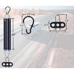 20" Dual Tender Spring Kit with 3-in-1 Air Lines Holder - Twin Eagle Imports