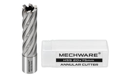 20 x 75mm D.O.C HSS Weldon Shank Annular Cutter - Twin Eagle Imports