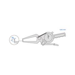 Insize External Dial Caliper Gauge 20-40mm x 0.1mm Range Series 2332-40