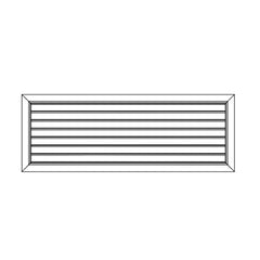 Ductsure Door Relief Vent Grille (Anodized Aluminium) – DG-A 600400