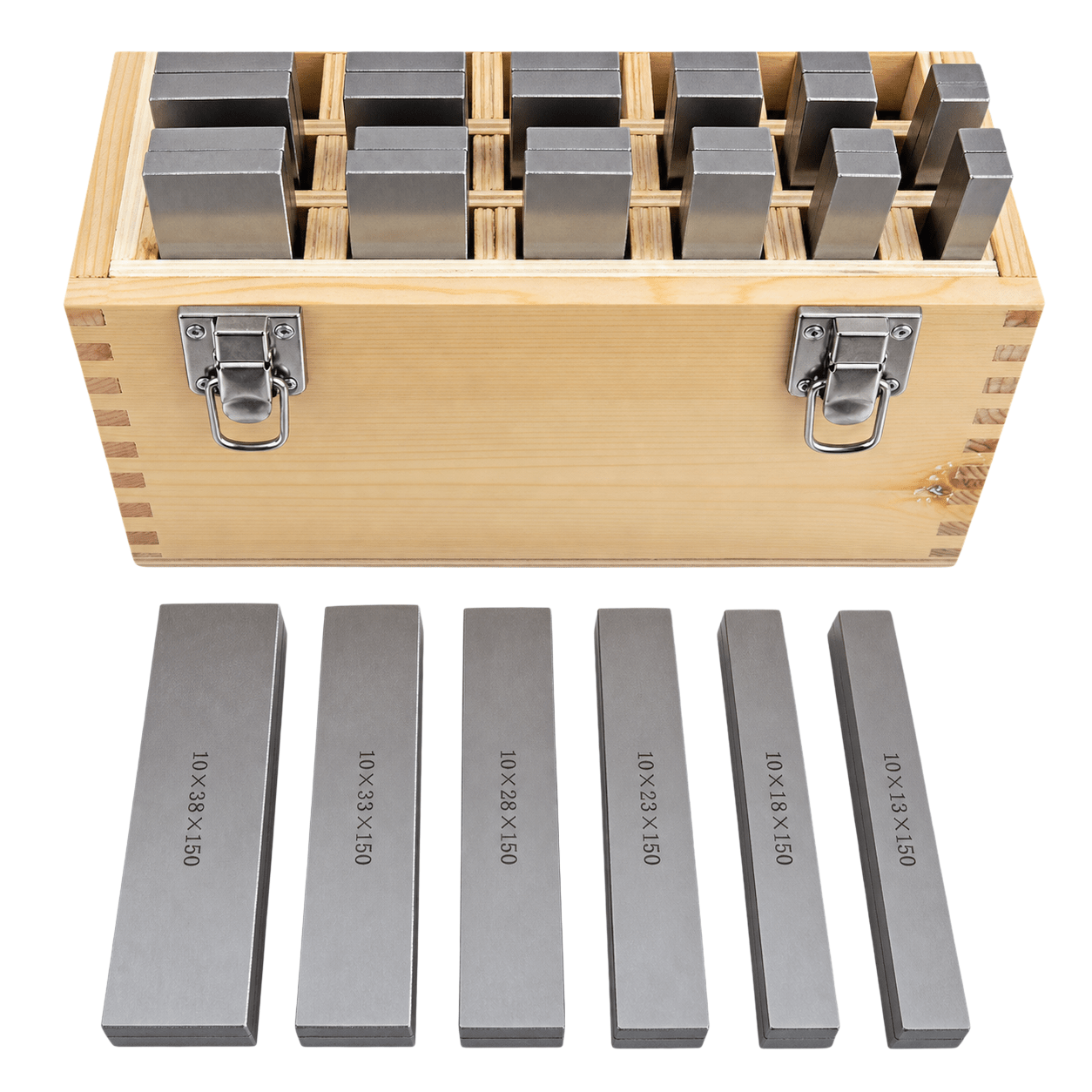 24 Pairs Parallel Steel Gauge Block Set 48 Piece 150mm Length - Twin Eagle Imports