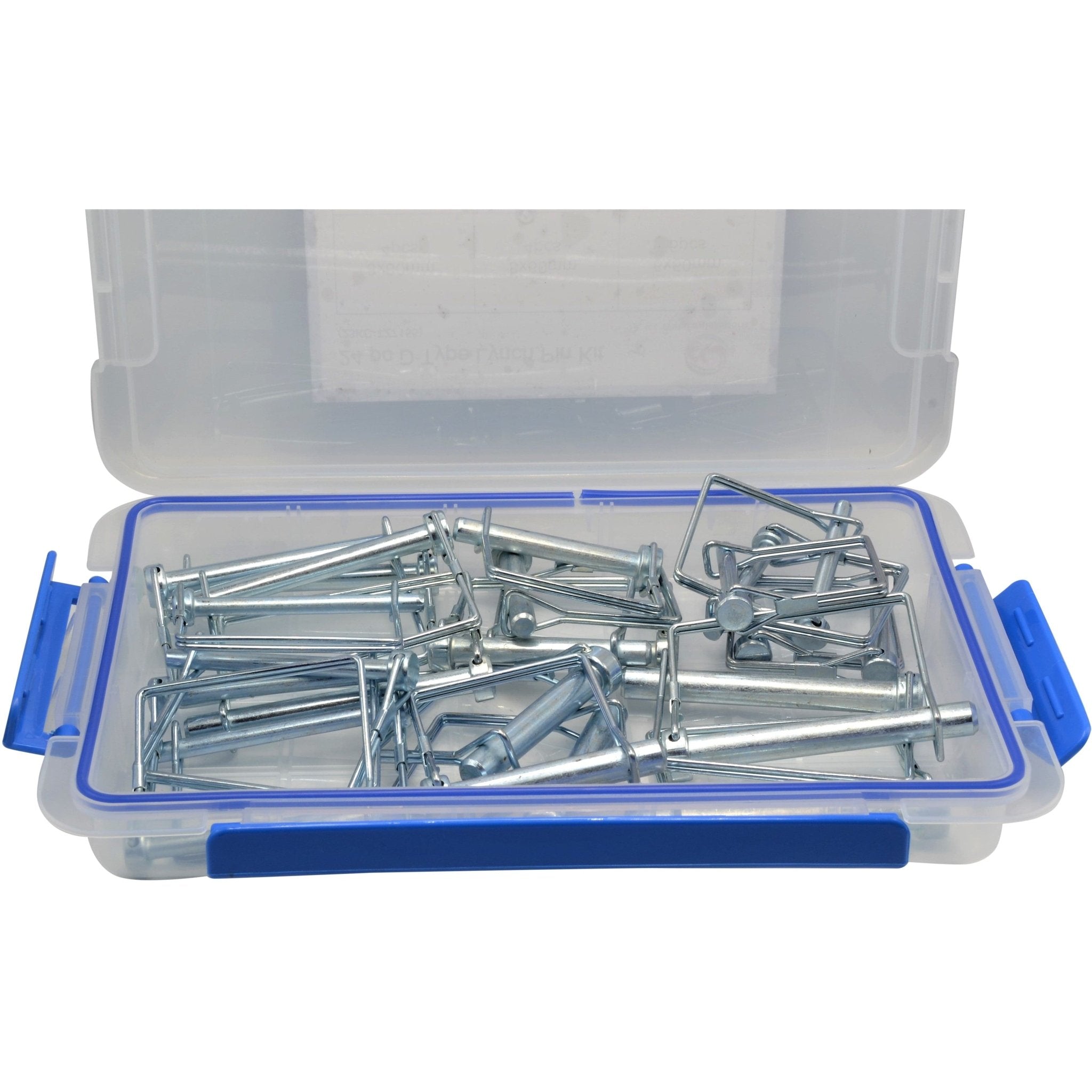 24pc Metric Square Shaft Locking Lynch Pin clip grab kit assortment - Twin Eagle Imports