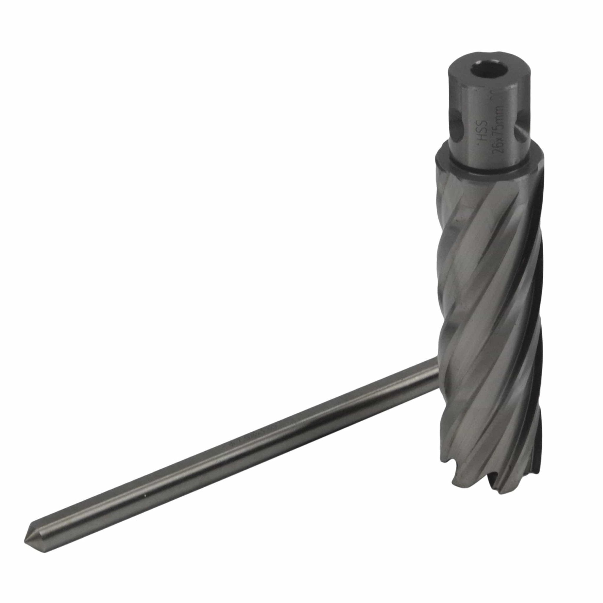 26 x 75mm D.O.C HSS 3/4" Universal Shank Annular Cutter with Pilot Pin - Twin Eagle Imports