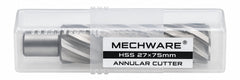 27 x 75mm D.O.C HSS Weldon Shank Annular Cutter - Twin Eagle Imports