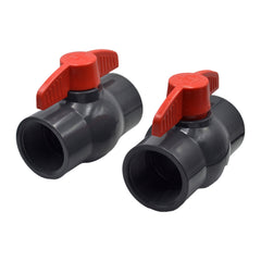 2pcs PVC Pipe Female/Female 2" BSP Thread Ball Valve