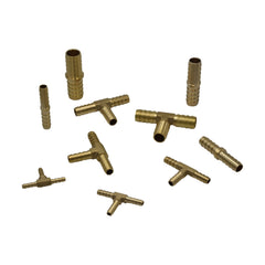 60pc Hose Barb T Piece & Straight Fittings Grab Kit Assortment