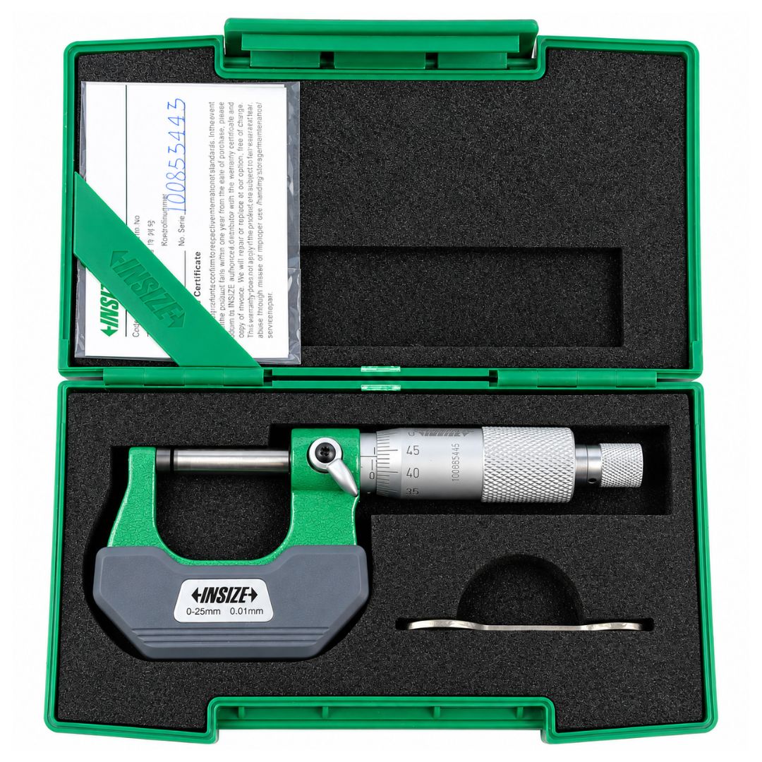 Insize Outside Micrometer 0-1" Range Series 3202-1