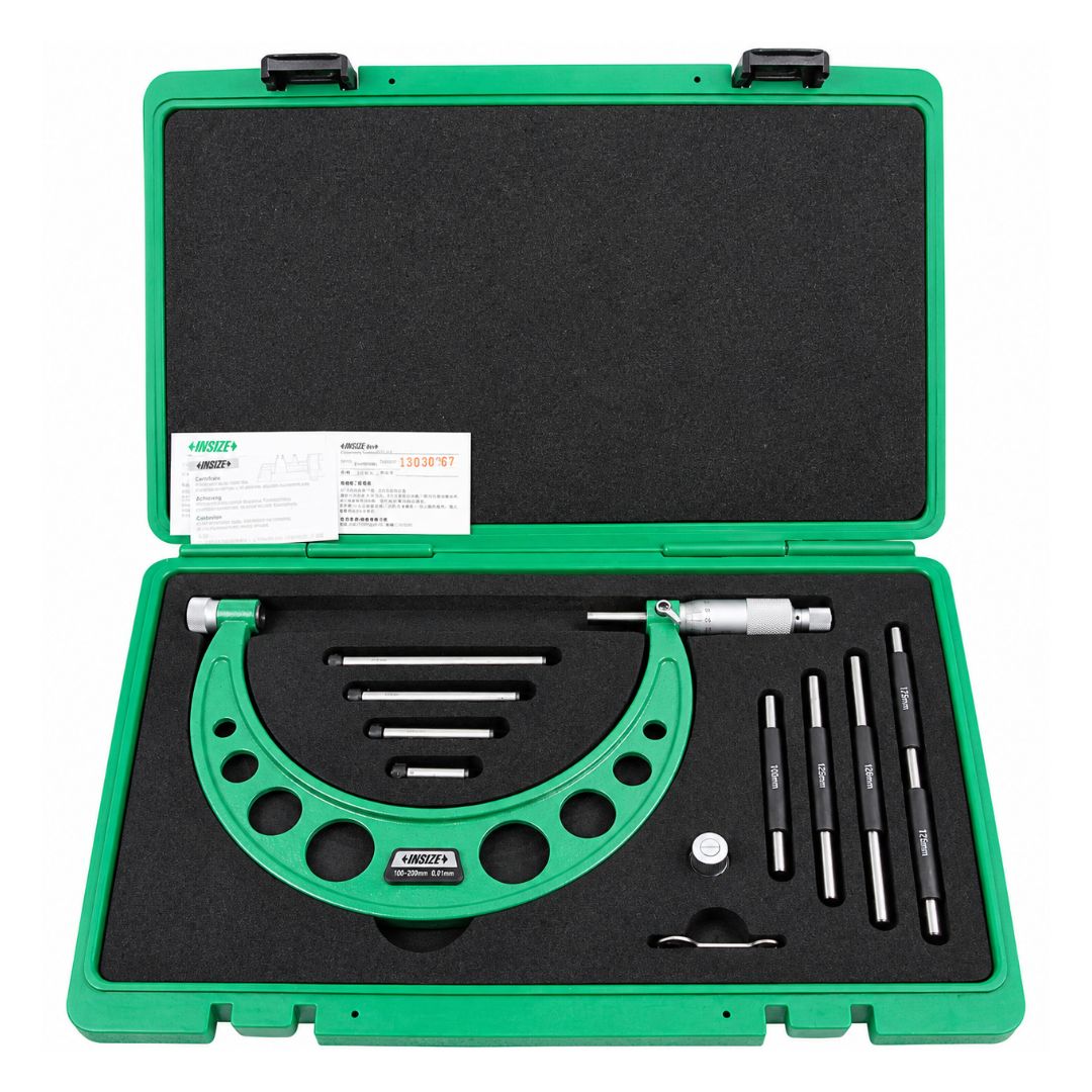Insize Metric Outside Micrometer 100-200mm Range Series 3206-200A