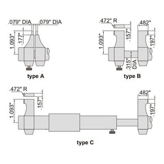 Insize Imperial Inside Micrometer 0.2-1.2" Range Series 3220-1