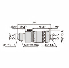 Insize Tubular Inside Micrometer 2-6" Range Series 3222-6