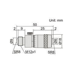 Insize Tubular Inside Micrometer 50-1000mm Range Series 3222-1000