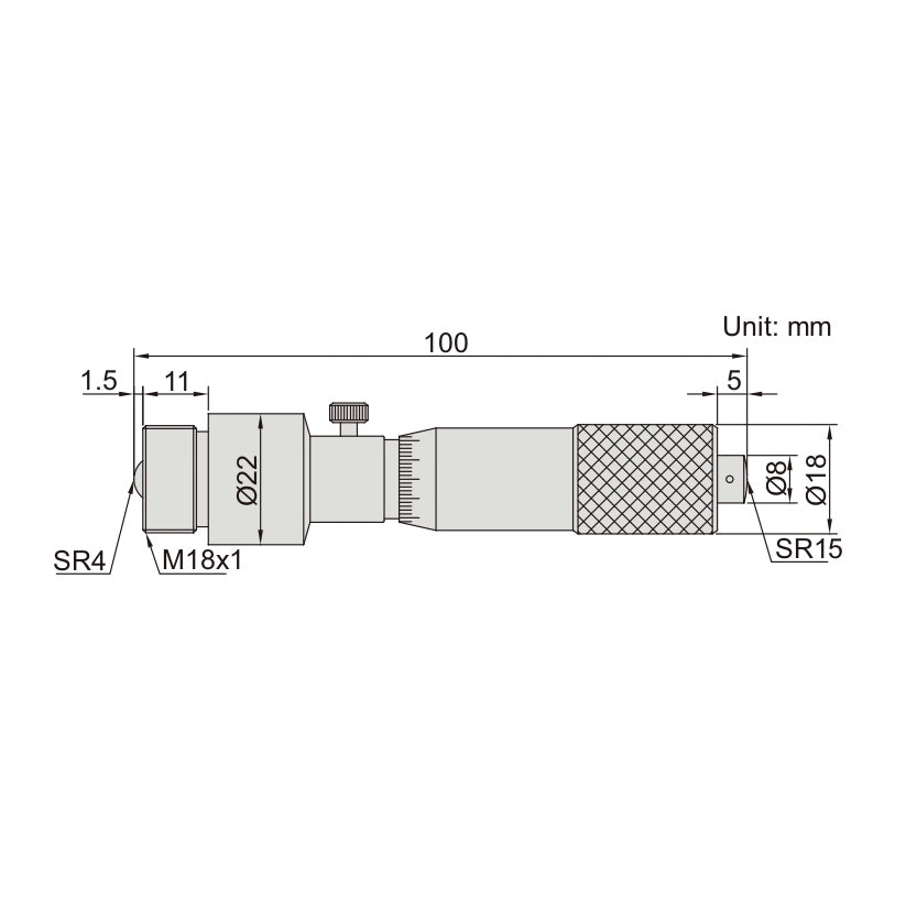 Insize Tubular Inside Micrometer 100-1300mm Range Series 3225-1300