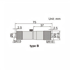 Insize Tubular Inside Micrometer 75-100mm Range Series 3229-100