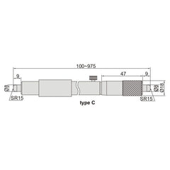 Insize Tubular Inside Micrometer 250-275mm Range Series 3229-275
