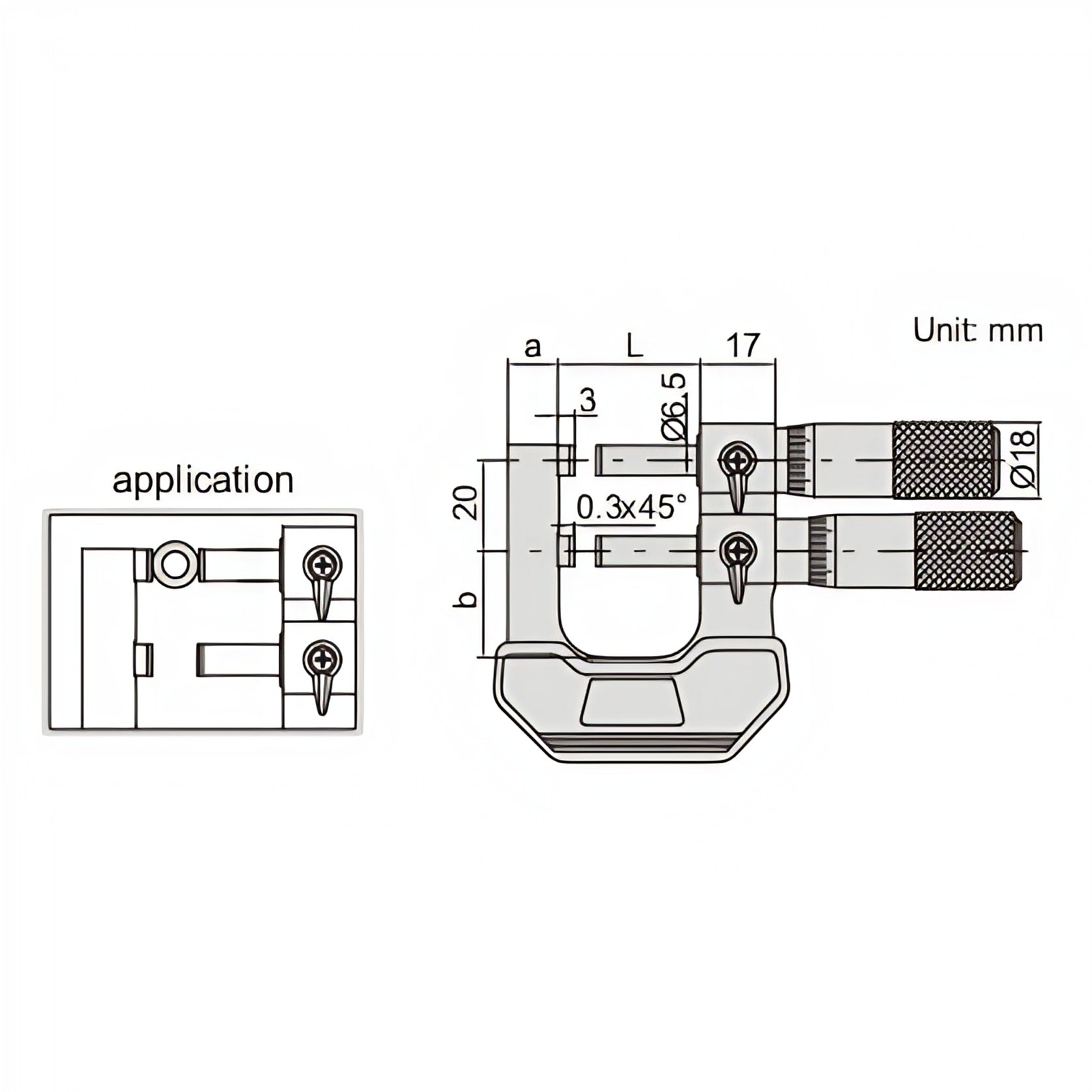 Insize Limit Micrometer 25-50mm Range Series 3235-50mm