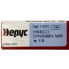 Hepyc 13.0mm HSS-Co Reduced Shank Drill – DIN 338 MR